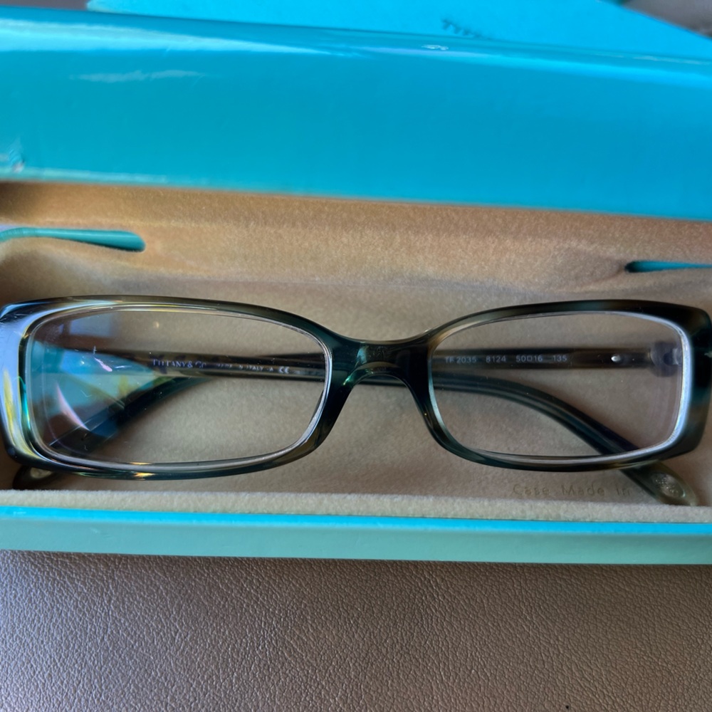 Tiffany & Co. Elegant Blue Glasses